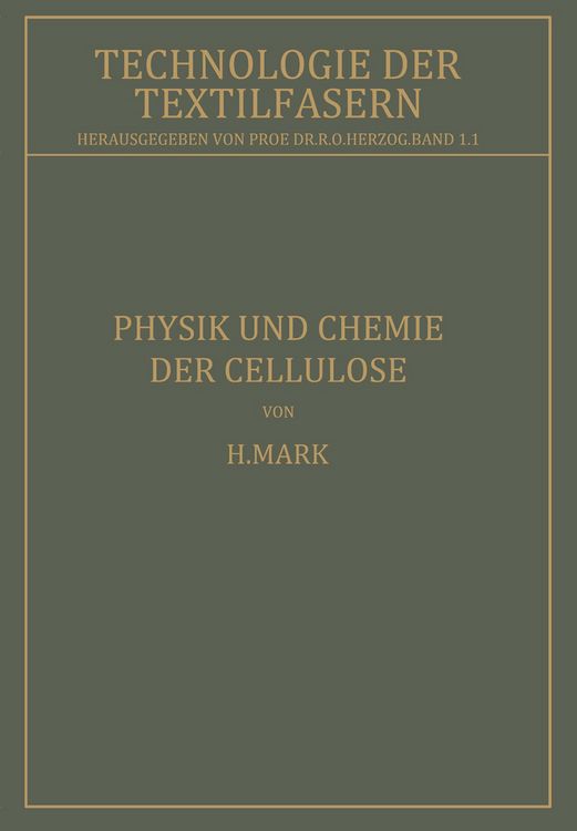 Produktbild: Physik und Chemie der Cellulose