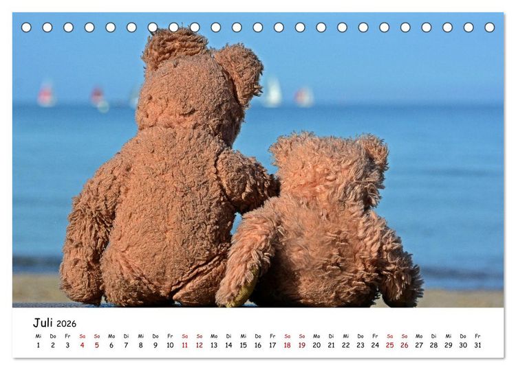 Produktbild: Allerliebste Teddyb&auml;ren (Tischkalender 2026 DIN A5 quer), CALVENDO Monatskalender