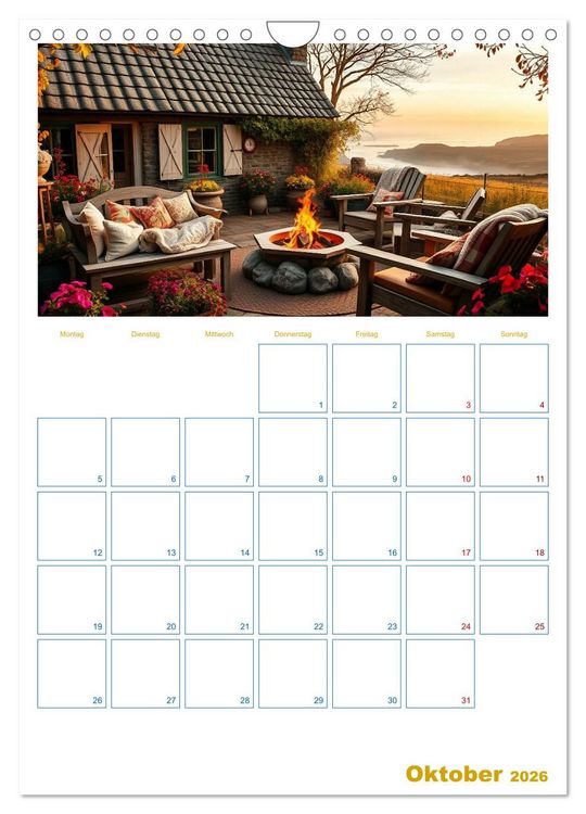 Produktbild: Cottagetr&auml;ume - Ein Jahr voller l&auml;ndlicher Magie (Wandkalender 2026 DIN A4 hoch), CALVENDO Monatskalender