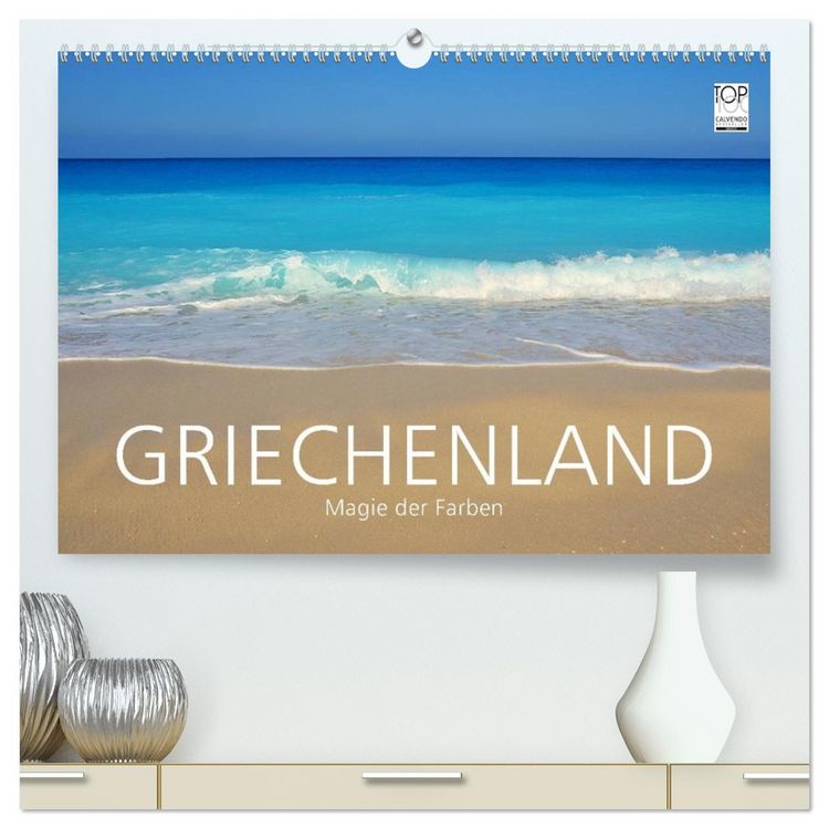 Produktbild: Griechenland &ndash;&nbsp;Magie der Farben (hochwertiger Premium Wandkalender 2026 DIN A2 quer), Kunstdruck in Hochglanz