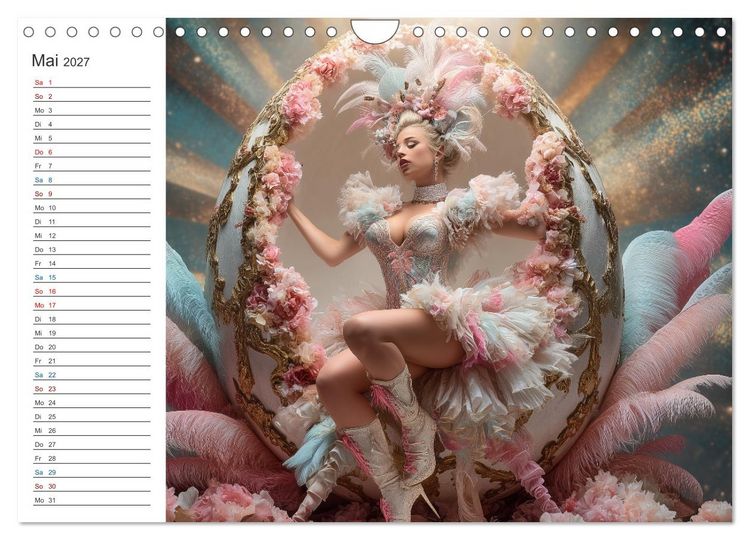 Produktbild: Burlesque Glamour (Wandkalender 2027 DIN A4 quer), CALVENDO Monatskalender