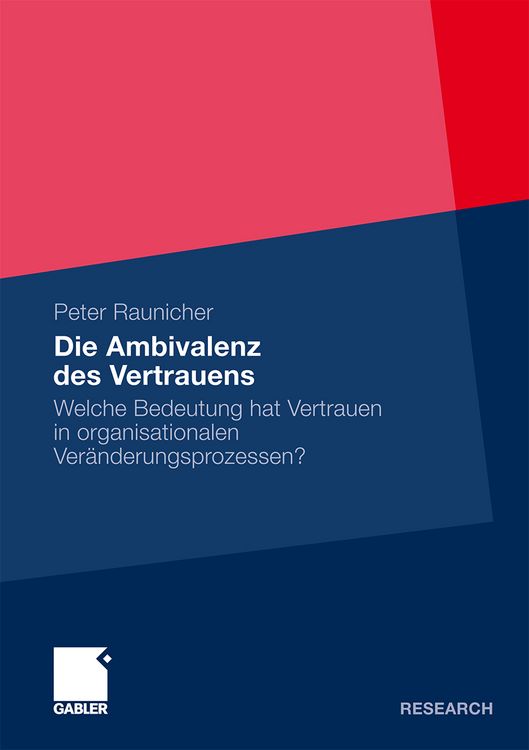 Produktbild: Die Ambivalenz des Vertrauens