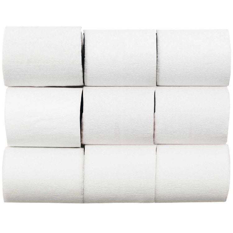 Produktbild: Kreppb&auml;nder, Wei&szlig;, MIX, 9 Stk, 5,5 cm x 10 m