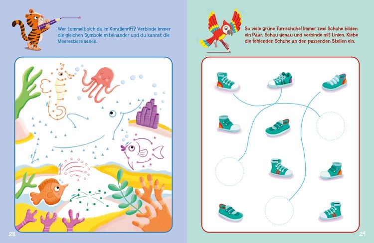 Produktbild: Sticker-R&auml;tsel f&uuml;r Kindergarten-Kids. Farben und Formen