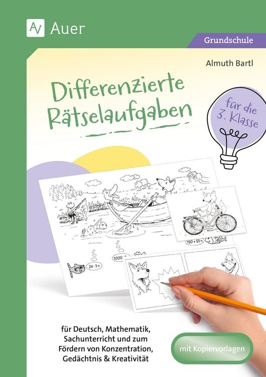 Produktbild: Differenzierte R&auml;tselaufgaben f&uuml;r die 3. Klasse