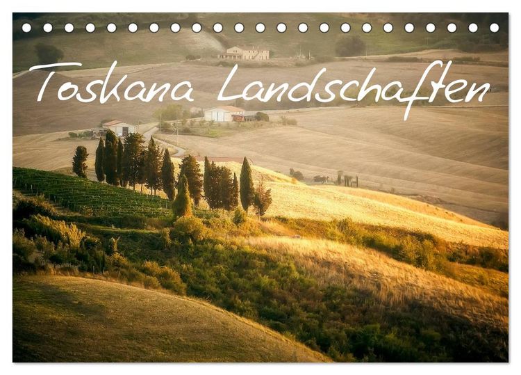 Produktbild: Toskana Landschaften (Tischkalender 2026 DIN A5 quer), CALVENDO Monatskalender