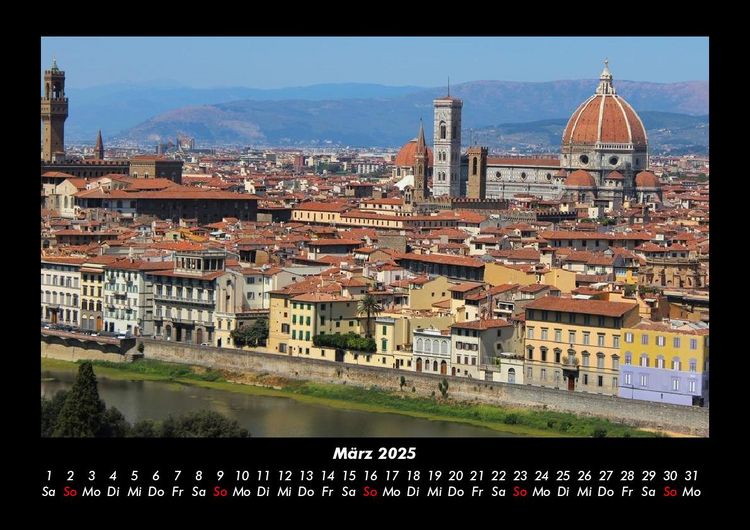 Produktbild: Florenz 2025 Fotokalender DIN A3