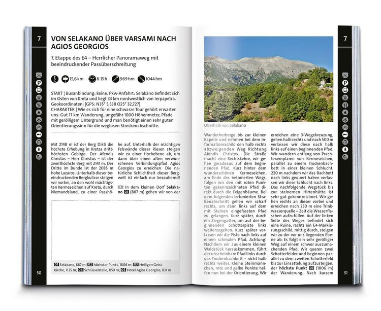 Produktbild: KOMPASS Wanderf&uuml;hrer Kreta mit Weitwanderweg E4, 75 Touren mit Extra-Tourenkarte
