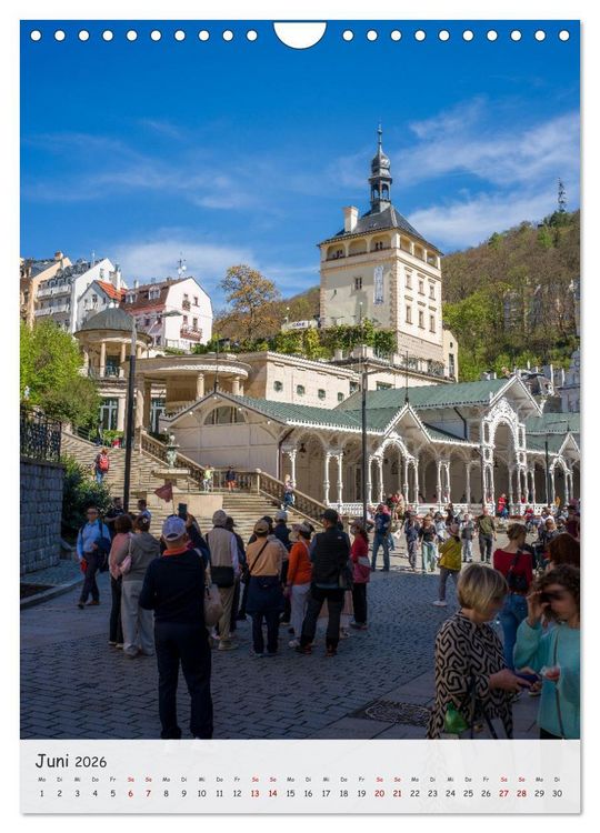 Produktbild: Karlsbad / Karlovy Vary - Heilbad im Westb&ouml;hmischen B&auml;derdreieck (Wandkalender 2026 DIN A4 hoch), CALVENDO Monatskalender