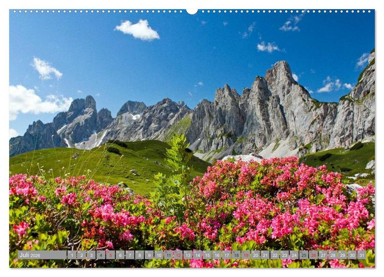 Produktbild: Die Bischofsm&uuml;tze im sch&ouml;nen Salzburger Land (hochwertiger Premium Wandkalender 2026 DIN A2 quer), Kunstdruck in Hochglanz