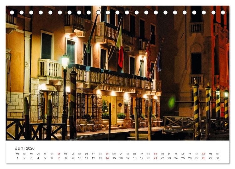 Produktbild: Das stille Venedig (Tischkalender 2026 DIN A5 quer), CALVENDO Monatskalender
