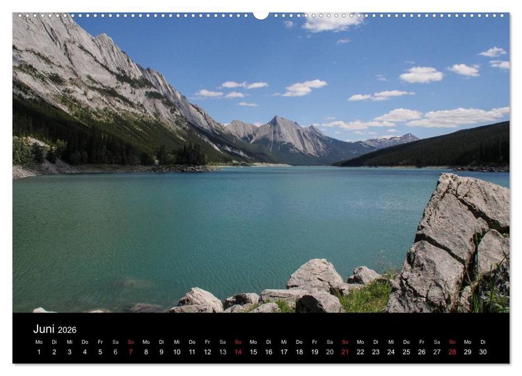 Produktbild: Kanadas Westen 2026 (Wandkalender 2026 DIN A2 quer), CALVENDO Monatskalender