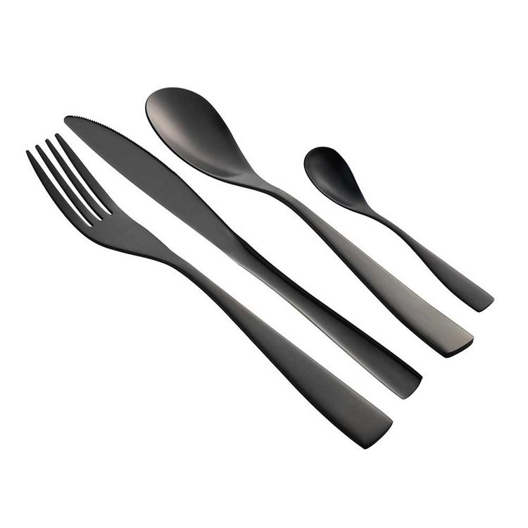 Produktbild: Neuetischkultur Besteckset 24-teilig Metallic Black