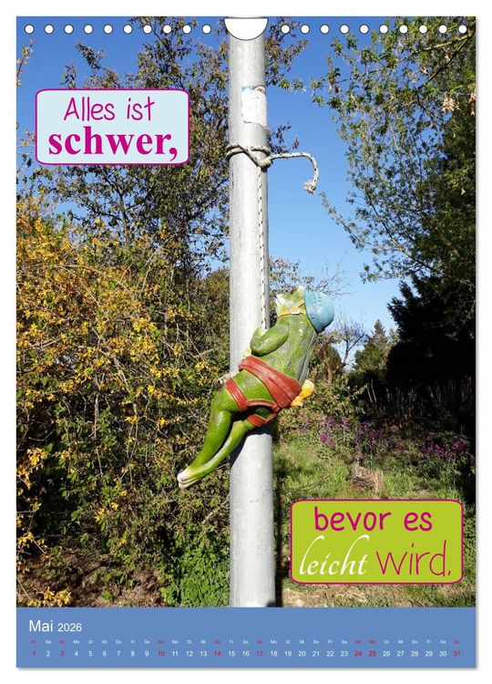 Produktbild: Nimm das Leben leicht, auch wenn's manchmal schwerf&auml;llt (Wandkalender 2026 DIN A4 hoch), CALVENDO Monatskalender