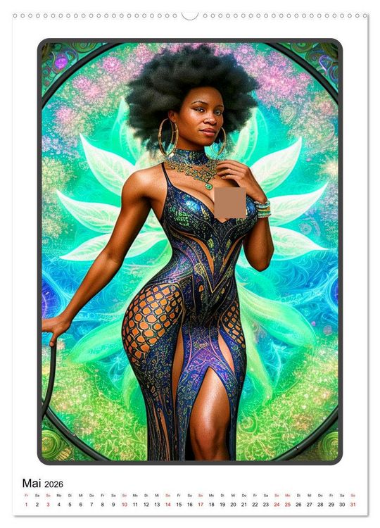 Produktbild: Modefantasien (Wandkalender 2026 DIN A2 hoch), CALVENDO Monatskalender