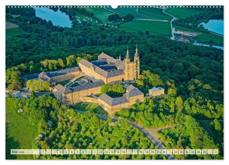 Produktbild: Oberfranken aus der Vogelperspektive (Wandkalender 2026 DIN A2 quer), CALVENDO Monatskalender