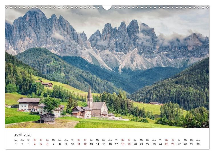 Produktbild: Merveilleuse Italie (Calendrier mural 2026 DIN A3 vertical), CALVENDO calendrier mensuel