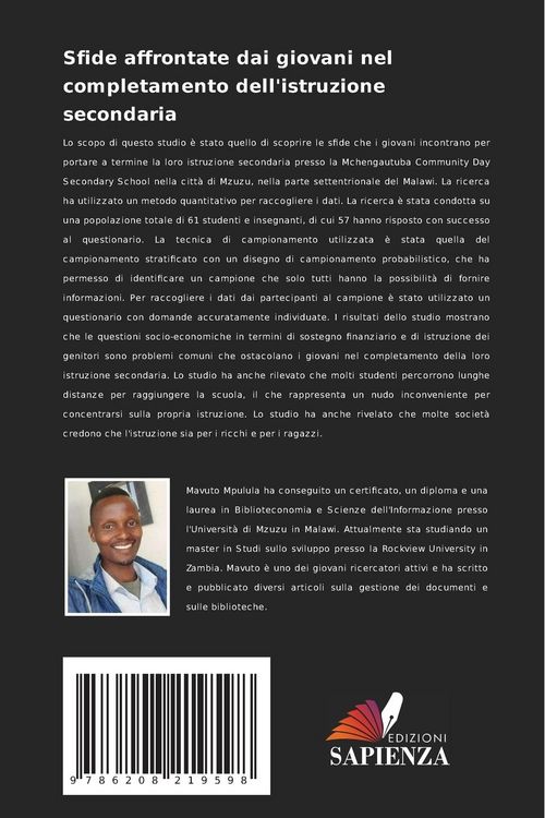 Produktbild: Sfide affrontate dai giovani nel completamento dell'istruzione secondaria