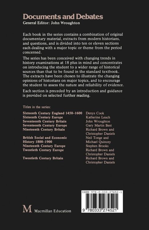 Produktbild: British Social and Economic History 1800&ndash;1900