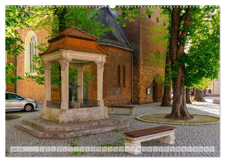 Produktbild: Bad Liebenwerda im Fr&uuml;hling (hochwertiger Premium Wandkalender 2026 DIN A2 quer), Kunstdruck in Hochglanz