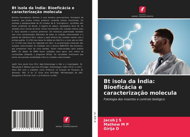 Produktbild: Bt isola da &Iacute;ndia: Bioefic&aacute;cia e caracteriza&ccedil;&atilde;o molecula
