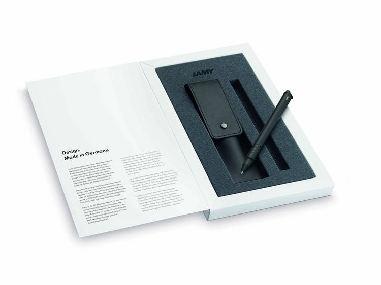 Produktbild: LAMY Tintenroller swift matt black B Set Lederetui