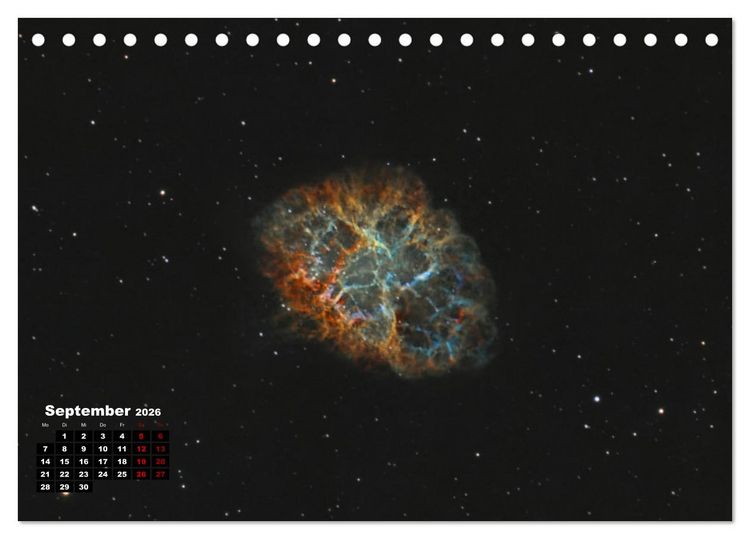 Produktbild: InfinityAstro - die Unendlichkeit im Bild - Astrofotos von Roland Schliessus (Tischkalender 2026 DIN A5 quer), CALVENDO Monatskalender