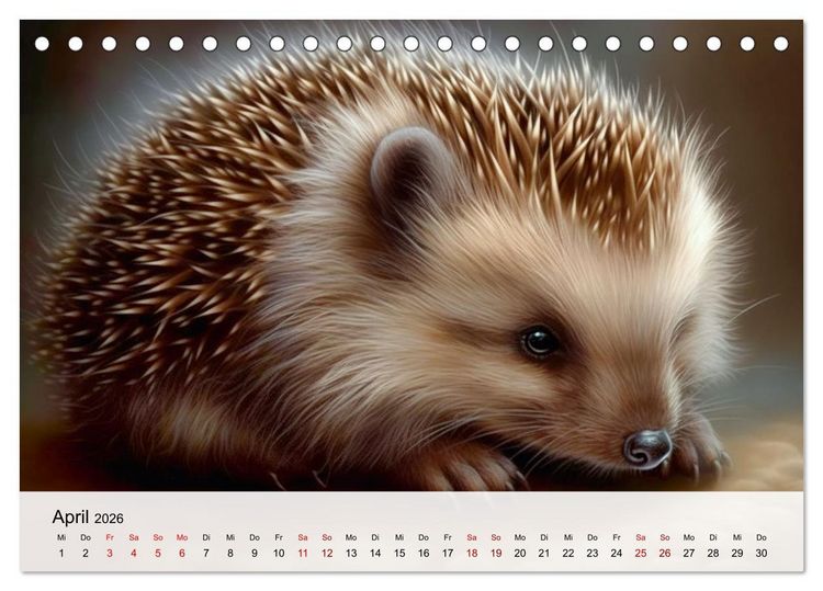 Produktbild: Zauberhafte Fluffies (Tischkalender 2026 DIN A5 quer), CALVENDO Monatskalender