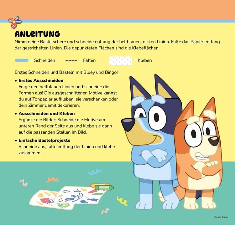 Produktbild: Bluey Mein Bastelblock mit kindersicherer Schere