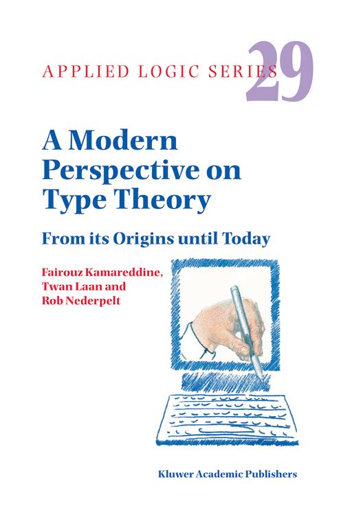Produktbild: A Modern Perspective on Type Theory