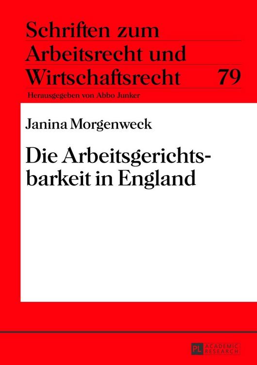 Produktbild: Die Arbeitsgerichtsbarkeit in England