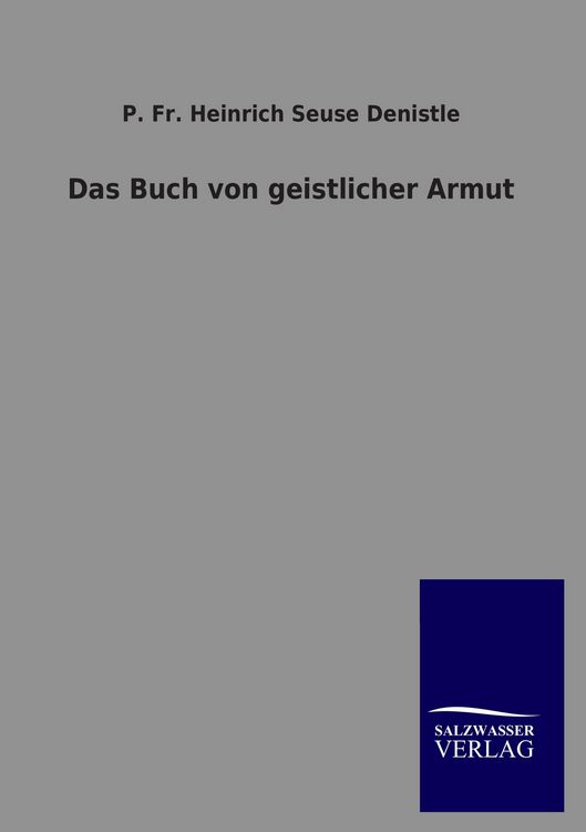 Produktbild: Das Buch von geistlicher Armut