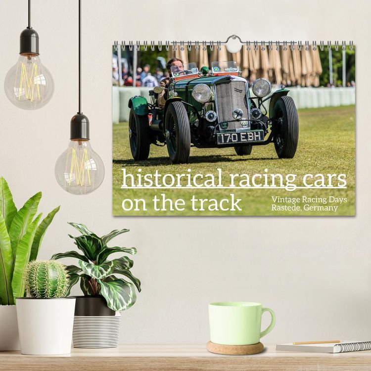 Produktbild: historical racing cars on the track (Wall Calendar 2026 DIN A4 landscape), CALVENDO 12 Month Wall Calendar