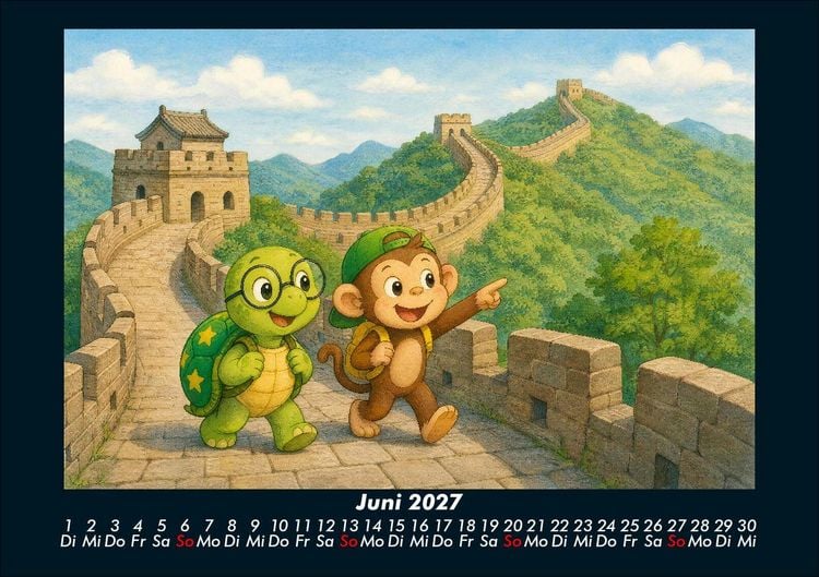 Produktbild: Taz & Milo entdecken ber&uuml;hmte Bauwerke 2027 Fotokalender DIN A5