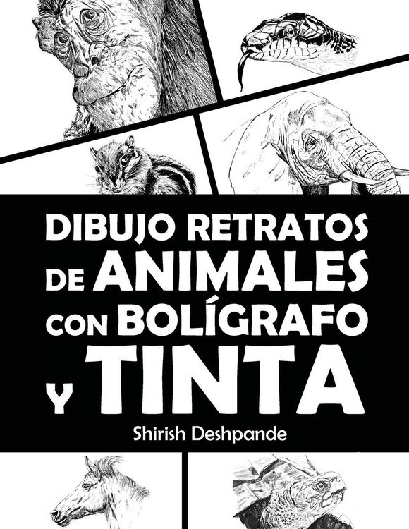 Produktbild: Dibujo retratos de animales con bol&iacute;grafo y tinta