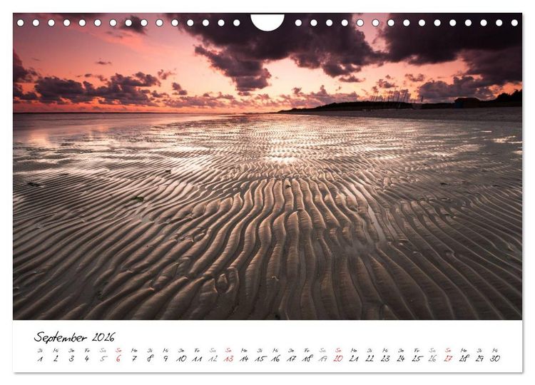 Produktbild: F&ouml;hrweh - Stimmungsvolle Nordsee Bilder (Wandkalender 2026 DIN A4 quer), CALVENDO Monatskalender
