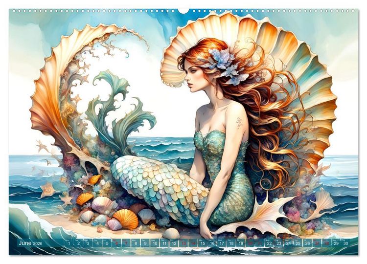 Produktbild: Conch queens (High Quality Premium Wall Calendar 2026 DIN A2 landscape),CALVENDO 12 Month Wall Calendar