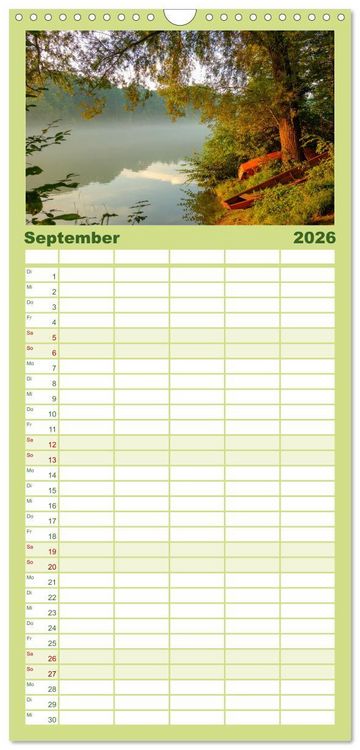 Produktbild: Familienplaner 2026 - Auw&auml;lder bei Enns mit 5 Spalten (Wandkalender, 21 x 45 cm) CALVENDO