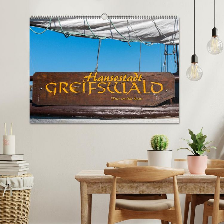 Produktbild: Hansestadt Greifswald (Wandkalender 2026 DIN A2 quer), CALVENDO Monatskalender