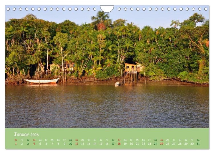 Produktbild: Am Amazonas (Wandkalender 2026 DIN A4 quer), CALVENDO Monatskalender