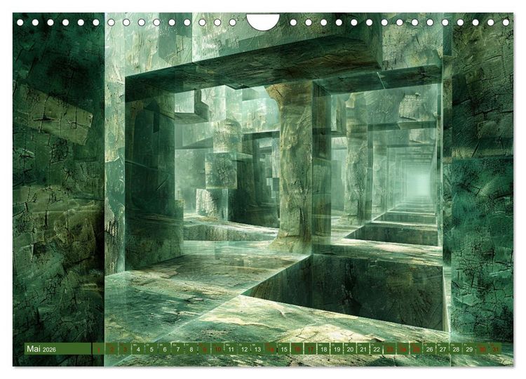 Produktbild: Architektonische Unm&ouml;glichkeiten (Wandkalender 2026 DIN A4 quer), CALVENDO Monatskalender