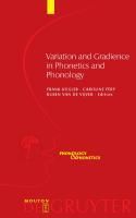Produktbild: Variation and Gradience in Phonetics and Phonology