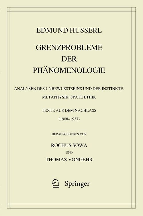 Produktbild: Grenzprobleme der Ph&auml;nomenologie