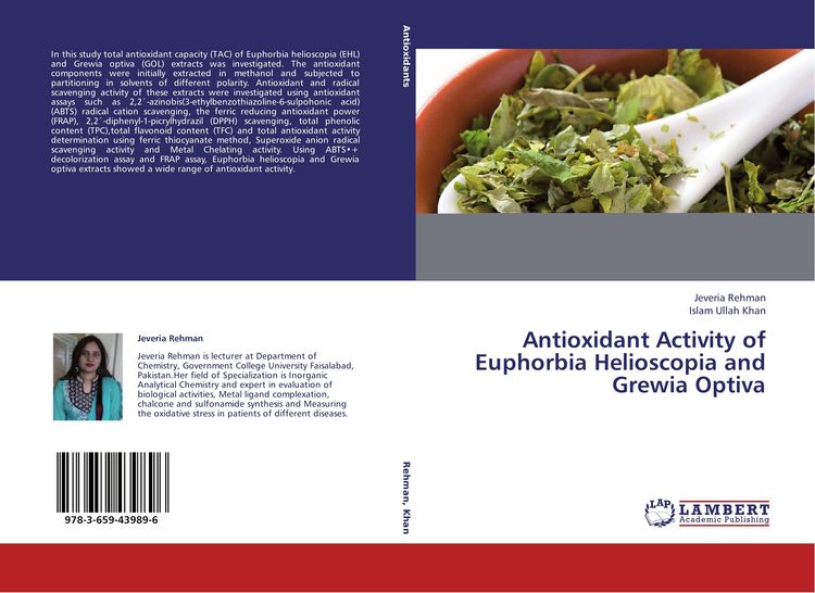 Produktbild: Antioxidant Activity of Euphorbia Helioscopia and Grewia Optiva