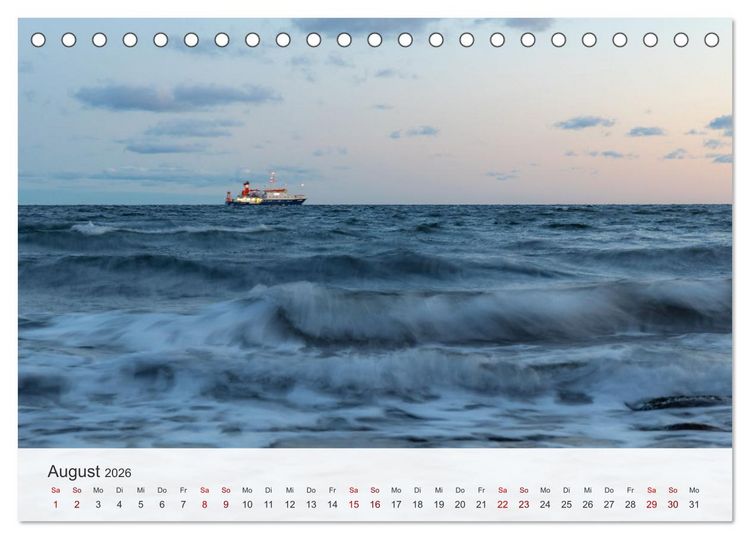 Produktbild: Nat&uuml;rliches R&uuml;gen und Hiddensee (Tischkalender 2026 DIN A5 quer), CALVENDO Monatskalender