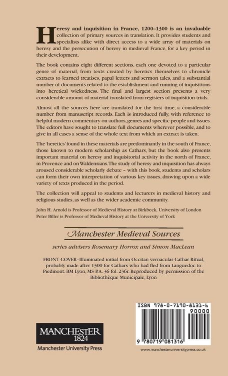 Produktbild: Heresy and inquisition in France, 1200-1300