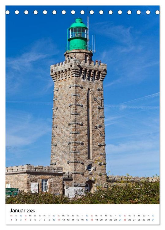 Produktbild: Leuchtt&uuml;rme an der Atlantikk&uuml;ste (Tischkalender 2026 DIN A5 hoch), CALVENDO Monatskalender