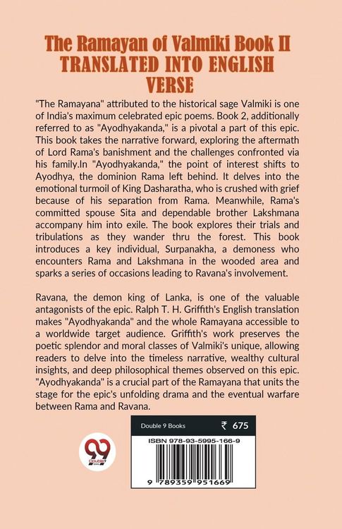 Produktbild: The Ramayan Of Valmiki Book II Translated Into English Verse