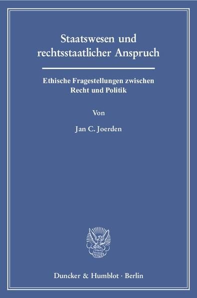 Produktbild: Staatswesen und rechtsstaatlicher Anspruch.