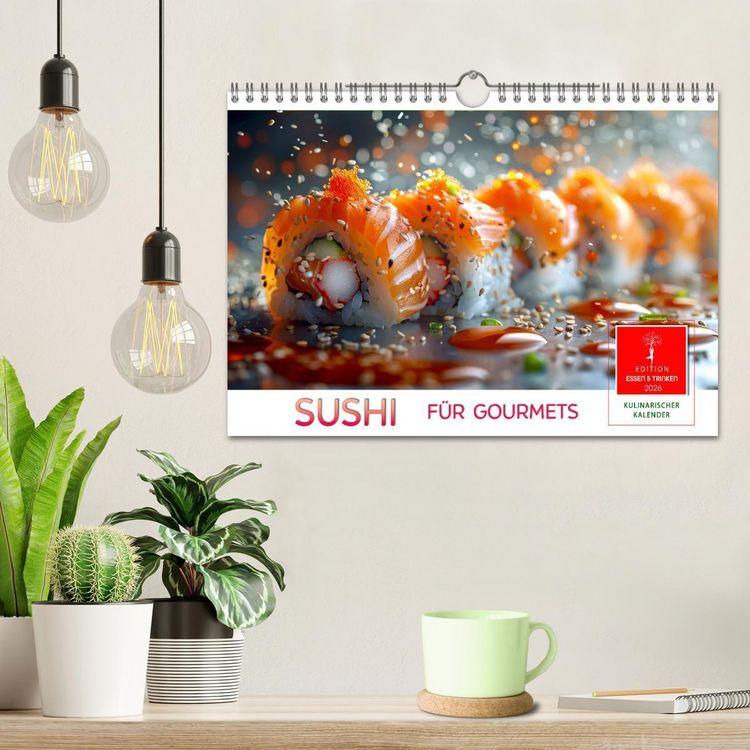 Produktbild: Sushi f&uuml;r Gourmets (Wandkalender 2026 DIN A4 quer), CALVENDO Monatskalender
